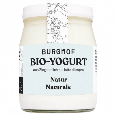 Burghof Ziegenjoghurt Natur im Glas (150gr) NEU